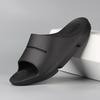 Two-Color Men's Summer Plus Size Arch Support One-Strap Indoor Slippers - Size 47, Thick Sole for Hotel or Rehabilitation.