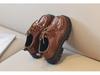 British Style 2023 Black Leather Shoes for Kids: Medium & Large, Lace-Up, Thick-Soled, Perfect for Students' Performances, Boys & Girls.