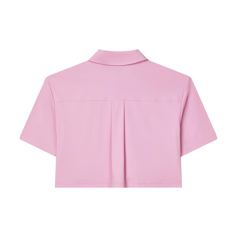 

New FILA Crop Tops Women s Concubine Pink F11W428503FPK 155/76A/XS