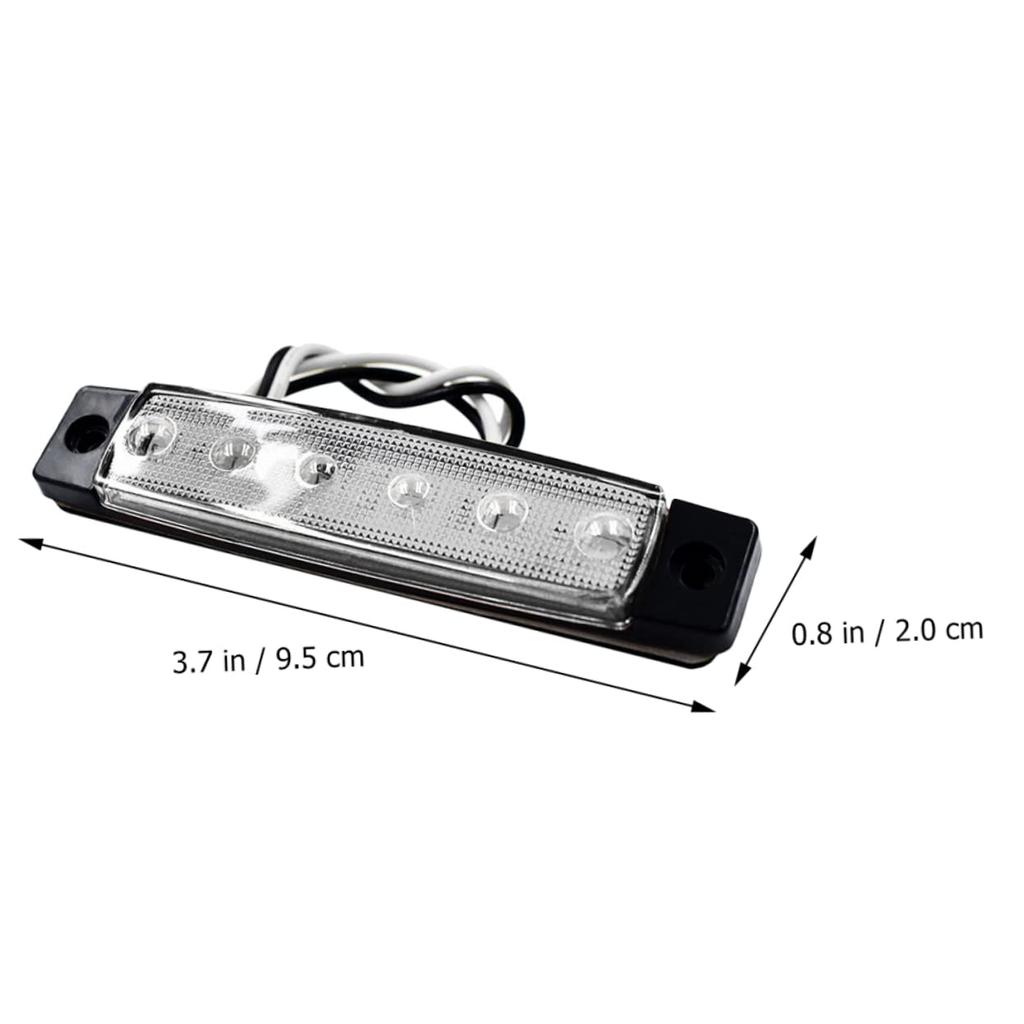 Milisten 6pcs 6 6led Boat Light On Pontoon Led Strip Light Waterproof Boat Navigation