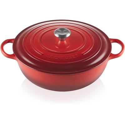 Tencere Le Creuset Signature La Marmite aile tenceresi 32cm kiraz kırmızısı 7l (21114320600430)