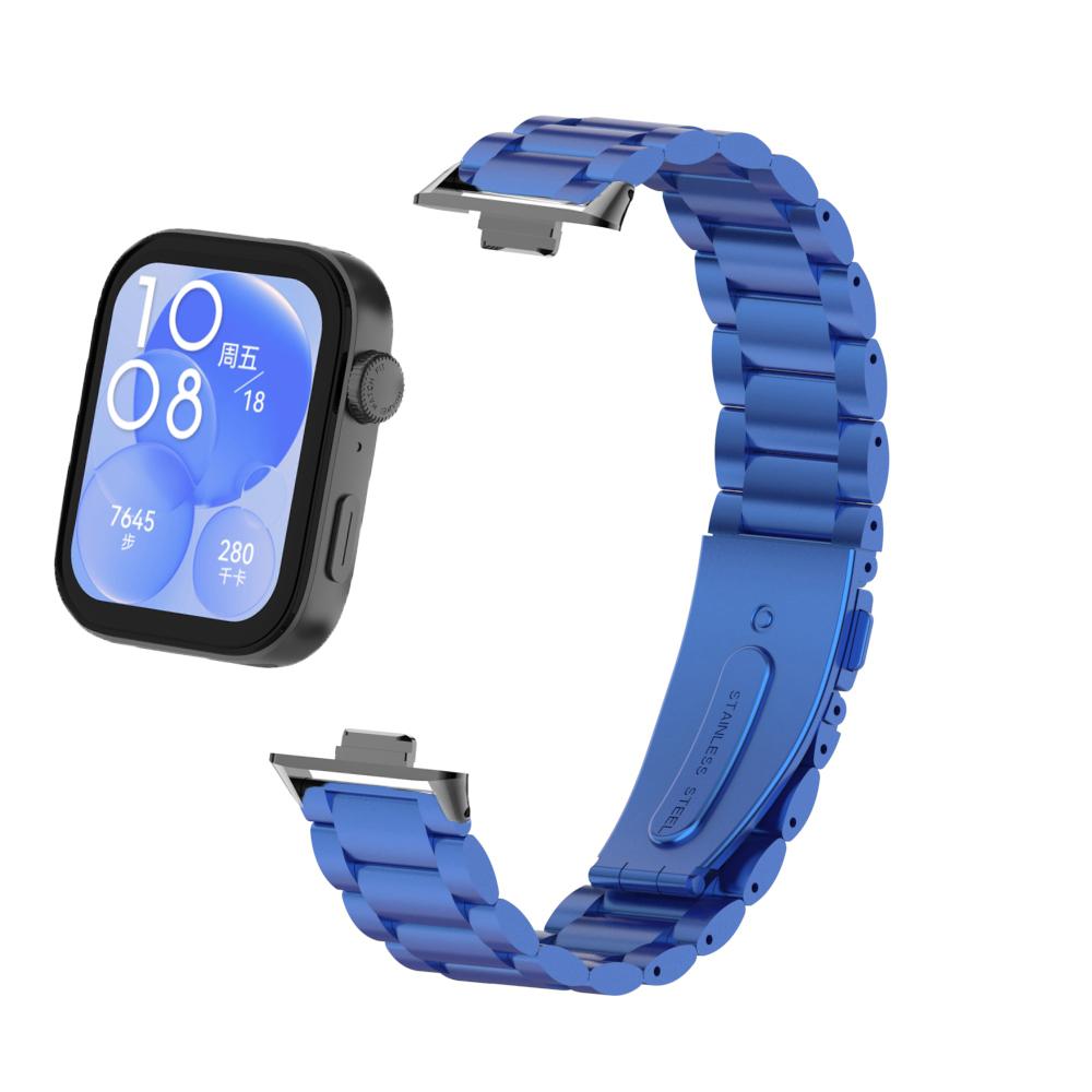 Pulseira de aço inoxidável para Huawei Watch Fit 3 Pulseira de metal de substituição rápida Pulseira para Huawei Fit 3 Smartwatch Correa