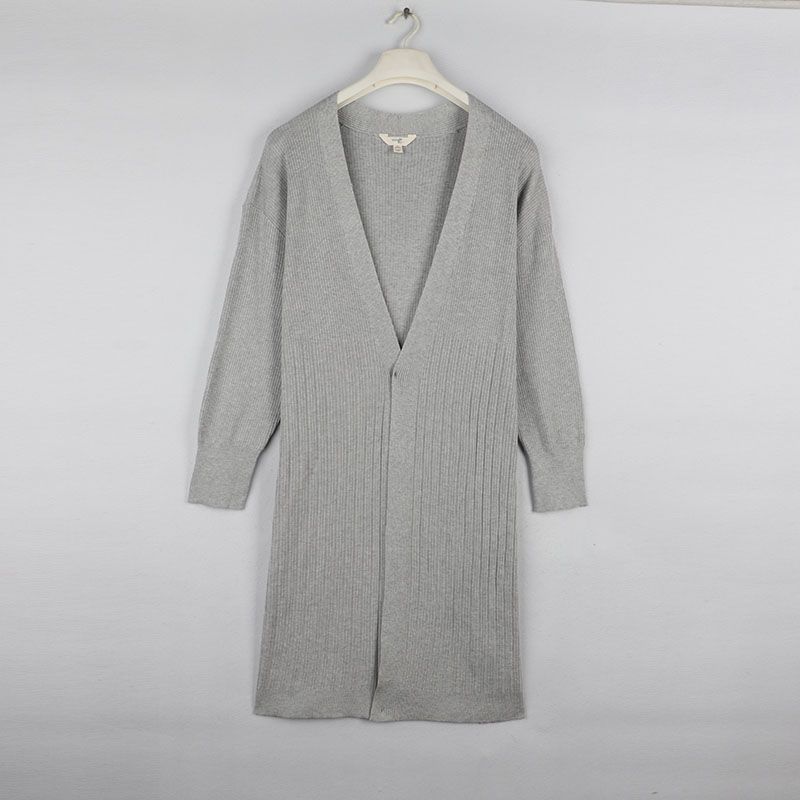 Sunshine House Lonely Spring New Arrival Export European and American plus Size Women's Clothes V Neck Long Knitwear Cardigan Sweater Outwear