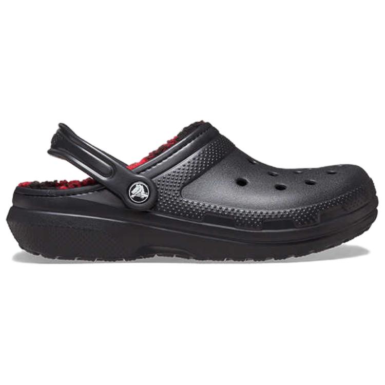 Crocs Classic Lined Buff Check Clog Black Unisex 210738-001