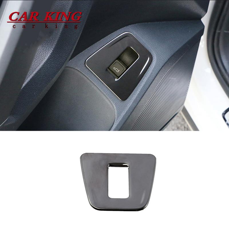 For VW Tiguan MK2 2017-2021 Car Tailgate Trunk Switch button panel trim cover Auto products Interior modification Accessories 4eg
