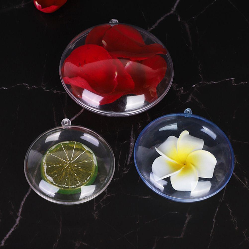 Plastic Christmas Ball 10cm Shopping Transparent 14cm