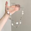 Double-Layer Irregular Pearl Pendant Necklace – French Retro Court Style.
