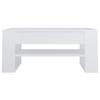 Coffee Table White 102x55x45 Cm Engineered Wood
