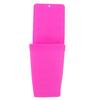 Supporto per Ferro Arricciacapelli in Silicone Resistente al Calore Supporto per Piastra per Capelli Montaggio a Parete con Ventosa per Piastra Piatta Rosato