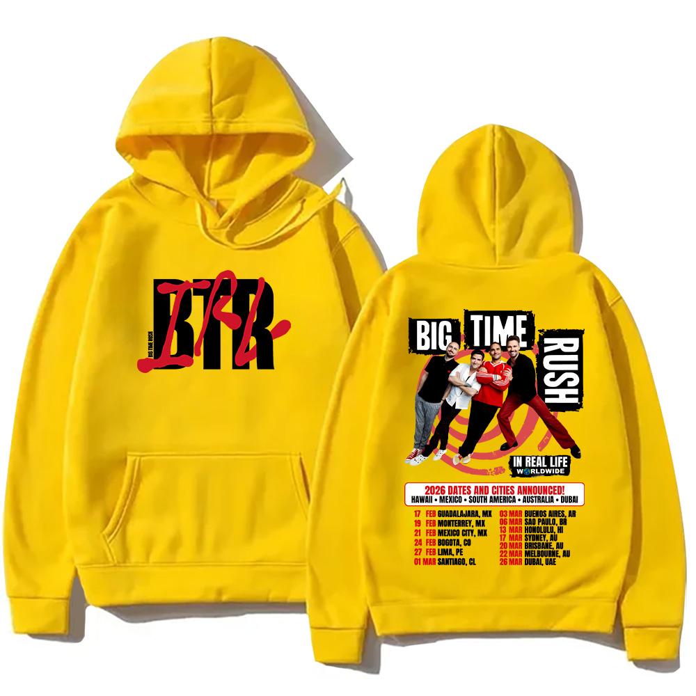 Big Time Rush Pullover BTR in Real Life Weltweite 2026 Tour Hoodies Herbst Neu Damen Herren Langarm Sweatshirt High Street Kapuzenpullover
