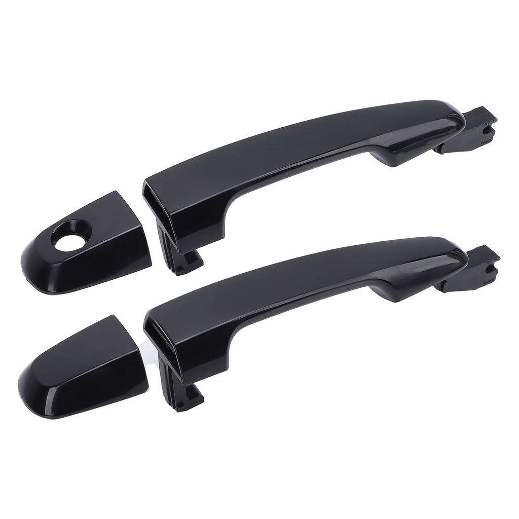 Outer Door Handle Comfortable Grip Black Scratch Resistant Exterior Door Pull Handle Replacement for