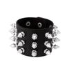 Punk-Stil Nieten Nieten Statement Armband Mehrlagig Herren Leder Armband