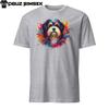 Colorful Tibetan Terrier Dog T-Shirt | Design with Vibrant Splashes of Color