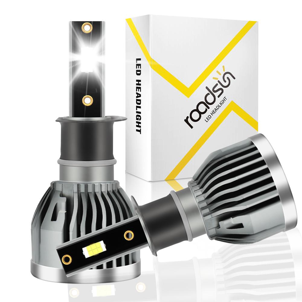Cooling System 30000LM  H3 Car LED Headlight Bult in Driver High Quality 3570 CSP Chips LED Bulbs