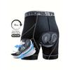Pantaloncini da equitazione da uomo, Rete 5D Casual Elastici Traspiranti Lettera Vita Elastica, Estate Esterno Ciclismo Mountain Bike