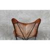 Vintage Handmade Classic Cover Cowhide Leather Butterfly Chair  (Cover Only)