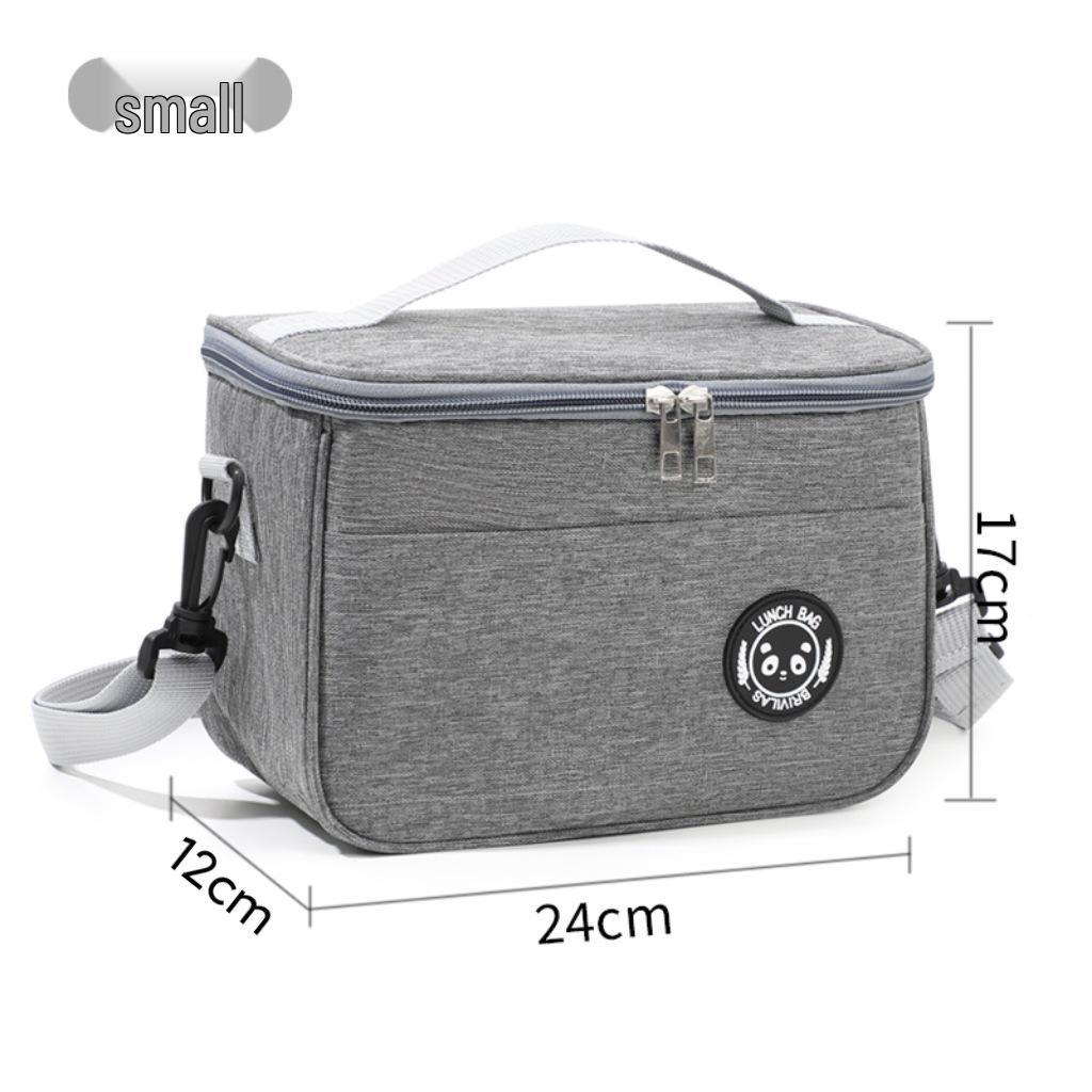 Portable Insulated Foldable Lunch Bag & Ice Pack - Handheld or Crossbody Bento Bag