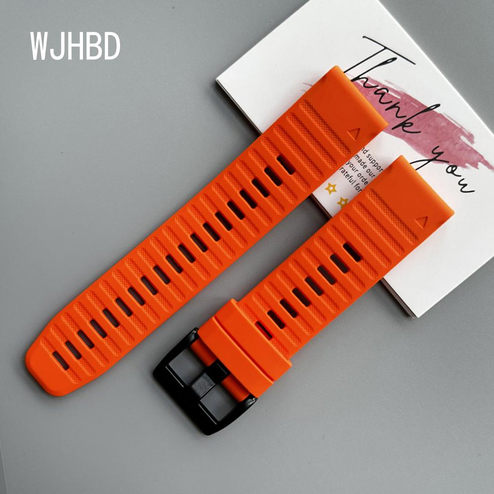 QuickFit 22mm 26mm Strap For Garmin Quatix 8 7 6 5 Sapphire Tactix 8 7 Pro Delta Bravo Silicone Band Fenix 7X 7 6X 6 5X Bracelet