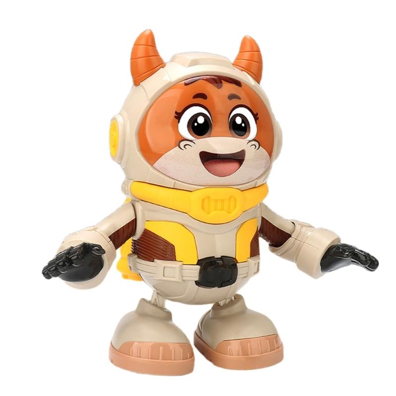 

Cartoon Space Cow Crawling Toy LED Flashing Dancing Toy Electric Singing Animal for Baby Crawl Learning Fun Activity Toy 1