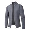 Nuevo Suéter de Otoño e Invierno para Hombre Suéter Cárdigan con Cremallera de Cuello Alto Suéter Grueso para Hombre