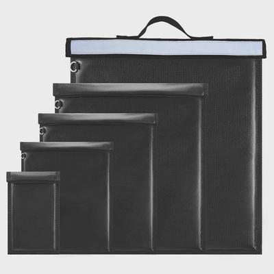 Luxury Flame Retardant Waterproof Fiberglass RFID Shielding Large Key and Phone Bag