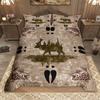 Homewish Safari Deer Bear Duvet Cover Set 2Pcs/3Pcs Woodland Jungle Animal Wildlife Bedding Set Rustic Farmhouse Bed Set