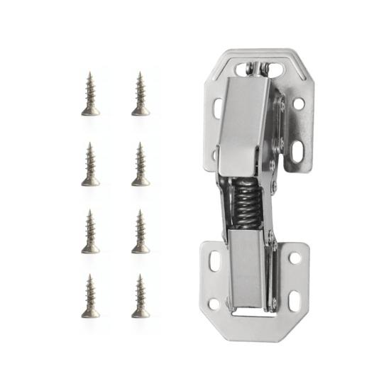 Kitchen Cabinet Hinges Rustproof Corrosion Resistant Multipurpose No Pre-drilled Heavy Duty Soft Close Hidden Hinges