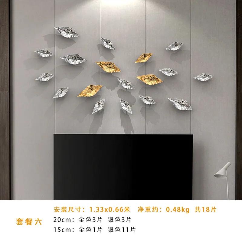 Leaf Wall Accents Wall Decoration Art Soft Decoration Creative Artworks Living Room Bedroom Wall Decoration Hanging Pendant