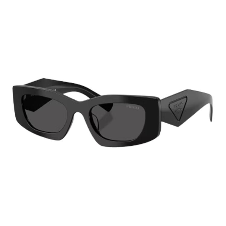 

Prada Classic Elegant Design Acetate Rectangular Sunglasses Women sunglasses Black 0PRD03SD-16K08Z Basic Packaging-Eyeglass Case+Box