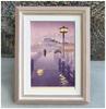 Poster Art Încadrat Rinsiken Japonez Ukiyo-e 40 de Modele Imprimare de Înaltă Definiție Cadru din Lemn Decor per Perete sau Raft 15,3 x 20,3 cm