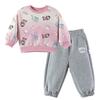 Judy Hopps Girls' Casual Bow Sweatshirt Set