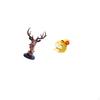 Deer Snake Resin Figurine Animal Ornament Decor Statue for Nightstand Shelf Table Centerpiece Office
