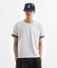 BRENSON Comfort Color Block Roll-Up Crop Short Sleeve Tee ( 4 Colors )