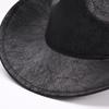 Chicken skin fleece texture cowboy top hat men's and women's jazz hat felt hat western cowboy hat trendy brand