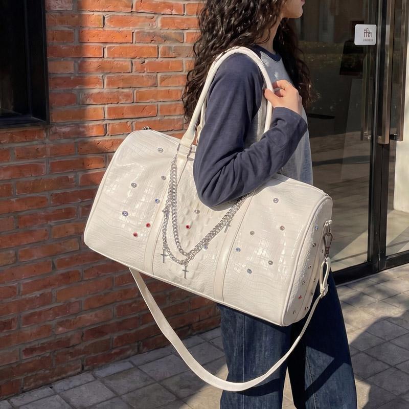 Borsa da Viaggio di Grande Capacità Borsa da Palestra Leggera da Donna Borsa Portatile per Viaggi a Breve Distanza Borsa da Viaggio