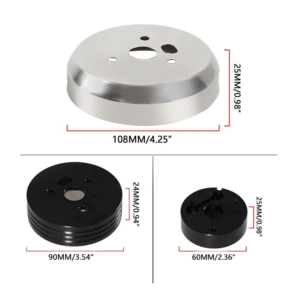 New 5 6 Hole Car Steering Wheel Hub Adapter Polished Short Hub Connector Kit Aluminum Car Accessories for Chevrolet GMC Pontiac