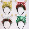 New Year Eve Party Supplies 2026 Glitter Tinsel Headband And Glasses Set for Happy New Year Party Celebration