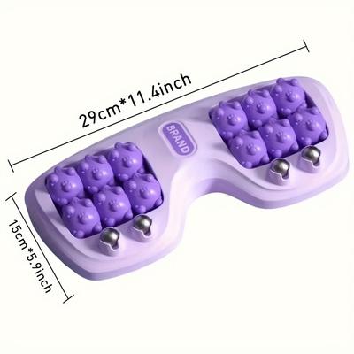 Ergonomic Foot Massager with Dual Control 4Roller Deep Kneading, Quiet Operation, Adjustable Intensity Portable Design for Home Office Use Durable