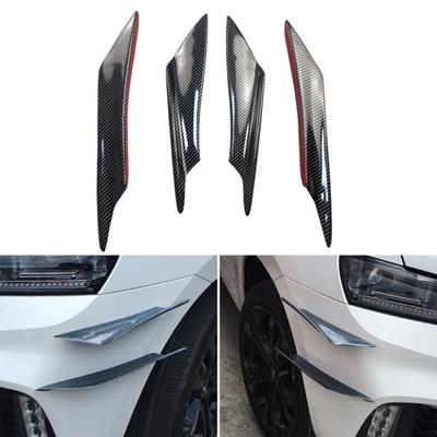 Rear Bumper Lip Practical Carbon Fiber Universal Car Body Sticker Canard Splitter Diffuser Vehicle Supplies