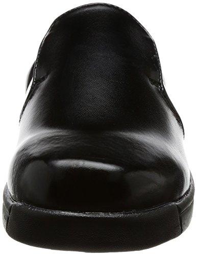 Nosacks GKZ-B Men's Chef Shoes, Lightweight, Slip-Resistant, Grip King Clog Type, Black, Size 21.5cm
