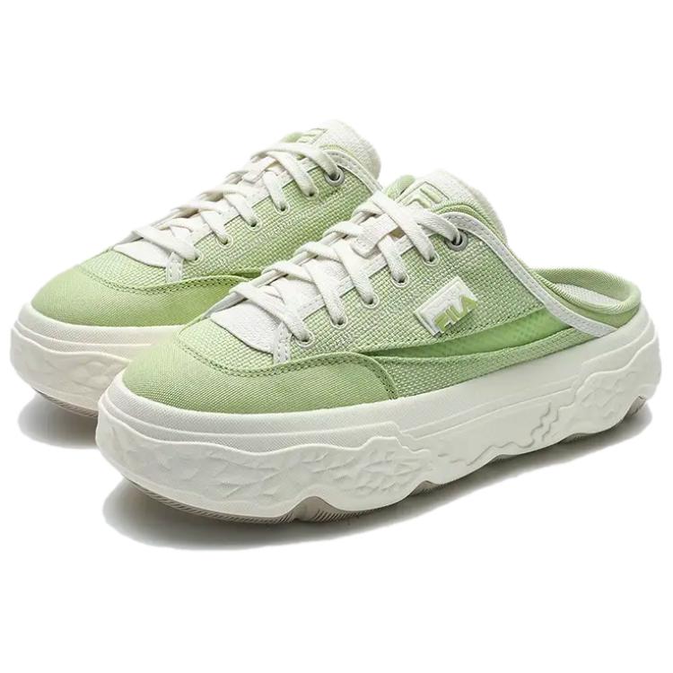 Fila Rock Mule Shoes Durable Lightweight Low-Top Canvas Shoes Women mules Margarita-Green F12W432307FMG