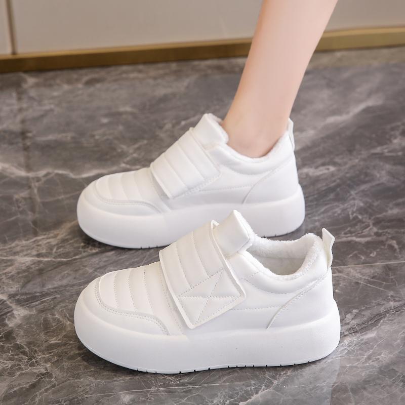 Maternity Cotton Shoes Winter Velvet Warm Outer Wear Feet Floating Loose Velcro Casual Sports Shoes
