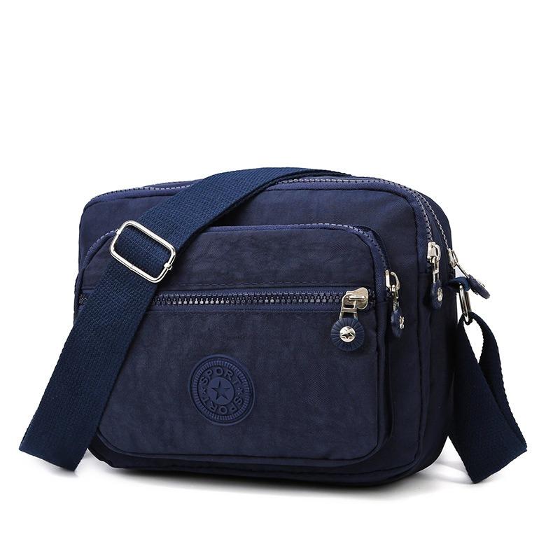 New Oxford Fabric Shoulder Women Bag Large Capacity Minimalist Water-Resistant Crossbody Bag Lightweight Casual Wide Strap Mini Square Bag