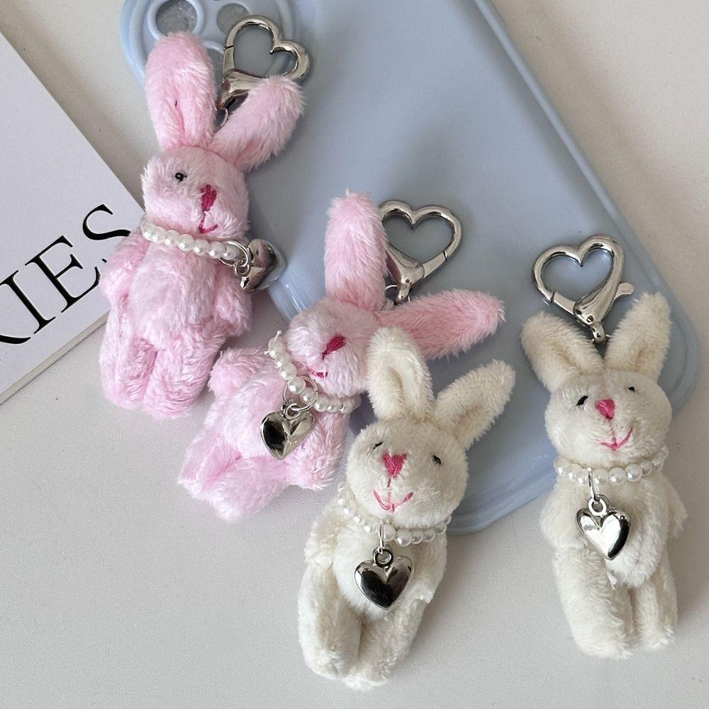 

Y2K Love Бисерный Кролик Телефон Брелок Ручной Работы Love Бисерный Сумка Подвеска Брелок розовый