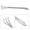 Stainless Steel Root Rake 3-Prong Loosen Soil Bonsai Tree Tools with Ergonomic Handle