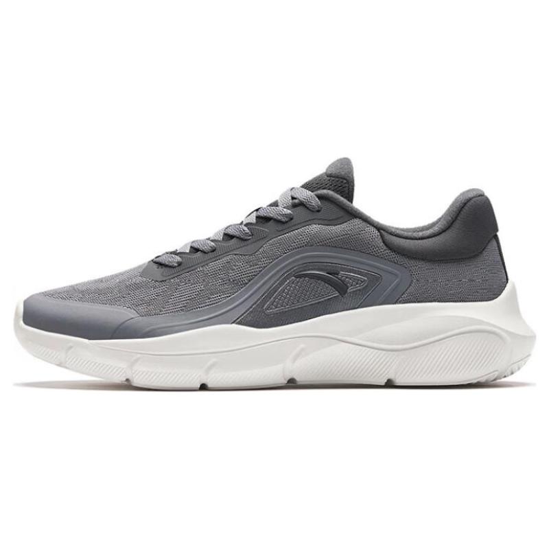 Anta Slip-Resistant Low-Top Badminton Shoes Men's Gray Sneakers 112347790-4