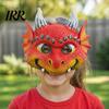 Unique Party Costume Mask 3D Cute Dragon Full Face Mask, Halloween Baby Lightweight Breathable Detailed Role Play with Realistic Scales And Horns for