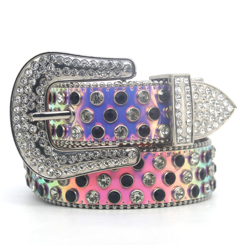 Unisex Rhinestone Belt: Personalized Hip-Hop Punk Style with Beads – Trendy European & American Fashion Waistband