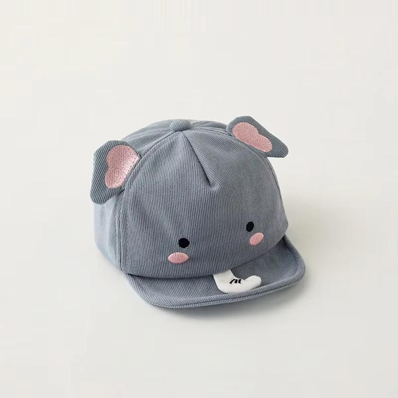 

Cute Cartoon Animals Baby Baseball Cap Spring Autumn Soft Brim Baby Boys Girls Sun Visor Hat Infant Toddler Peaked Cap синій