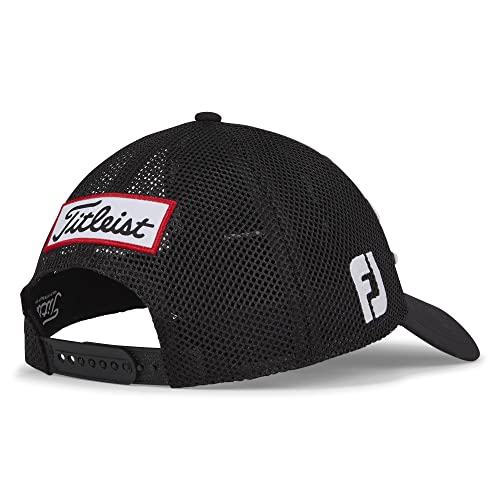 

Titleist Men s Tour Performance Mesh Cap, Black/White
